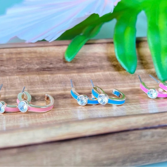 Park Lane Remi Earrings-BNIB! 3 Pairs of Huggie Style Hoops!! - Picture 7 of 12